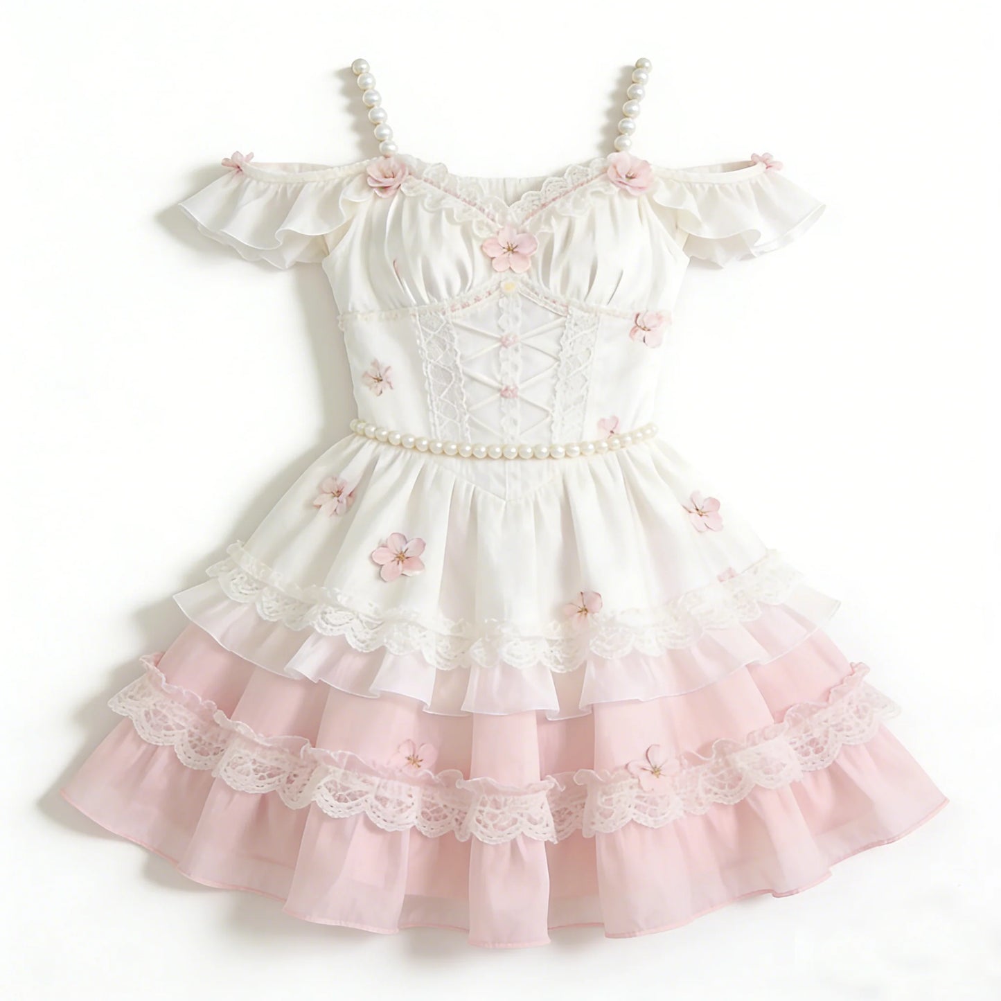 Sakura Pearl Layered Dress