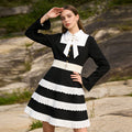 Black Nun Ruffle Dress