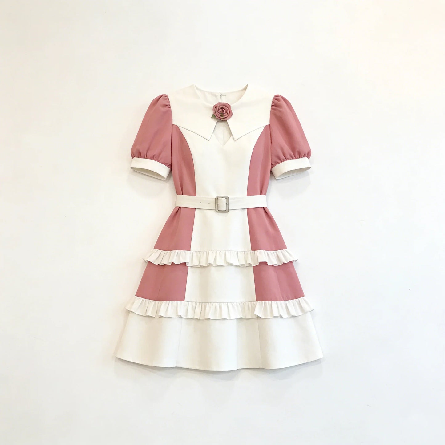 Pink Rose Layered Dress