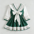 Emerald Bow Ruffle Mini Top